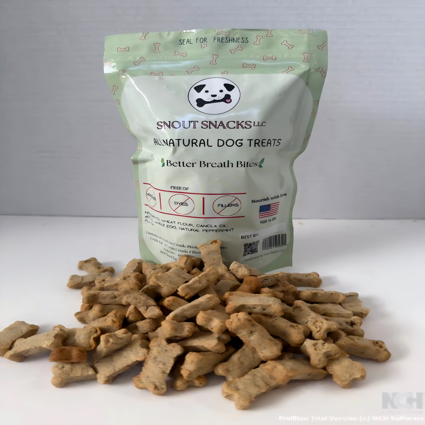 Better Breath Bites – Crunchy Dog Treats (6 oz)