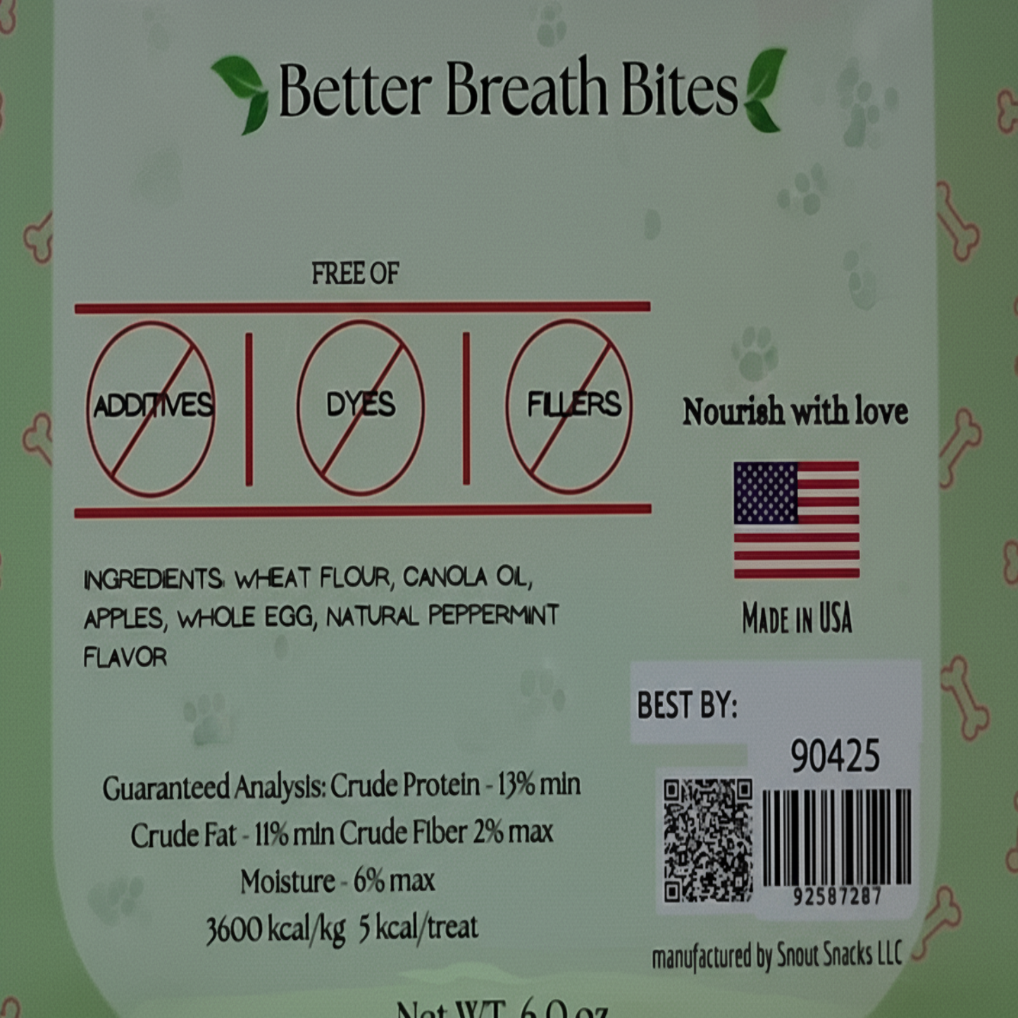 Better Breath Bites – Crunchy Dog Treats (6 oz)