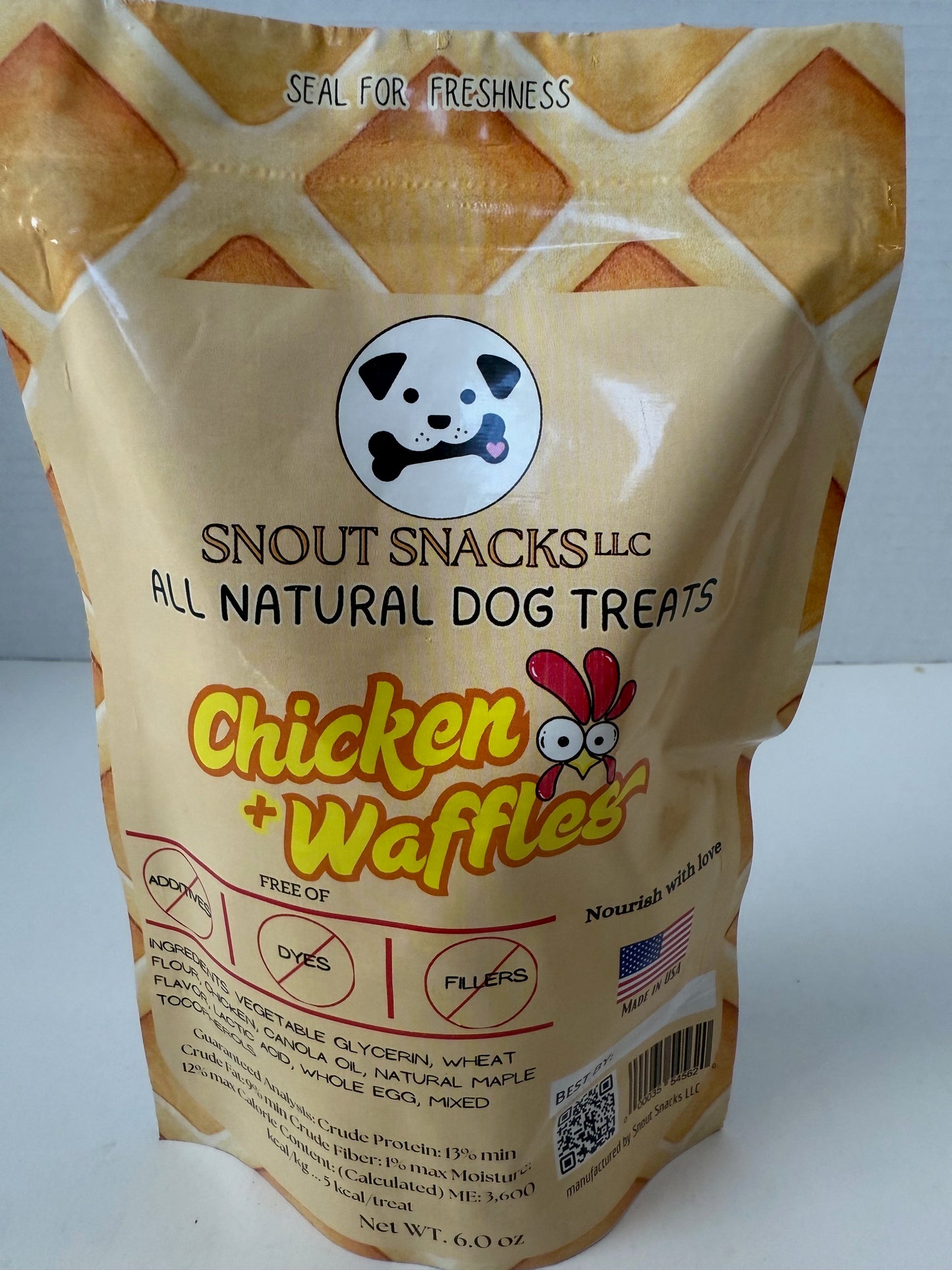 Chicken & Waffles Dog Treats (6 oz)