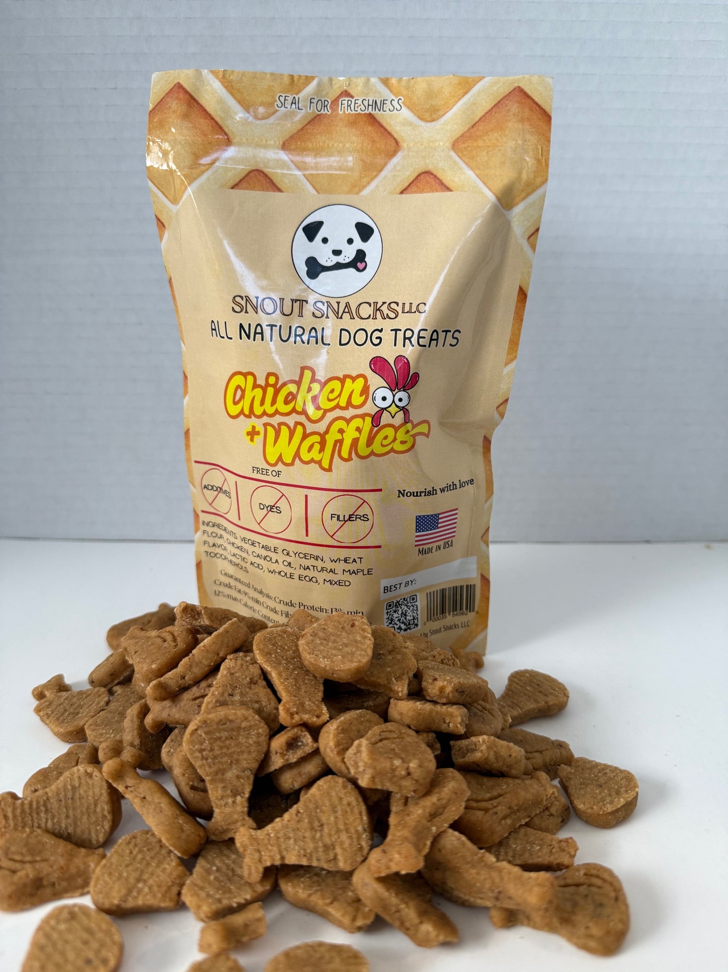 Chicken & Waffles Dog Treats (6 oz)