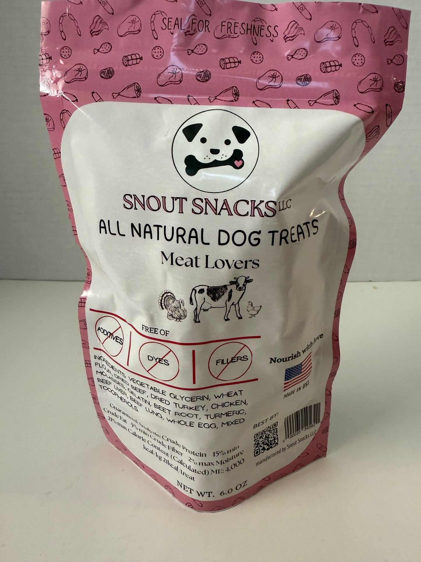 Meat Lovers Dog Treats – Chicken, Beef & Turkey Recipe (6 oz)